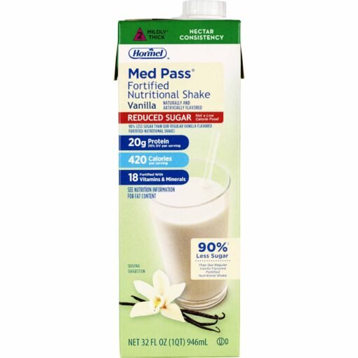 Med Pass® Reduced Sugar Vanilla Oral Supplement