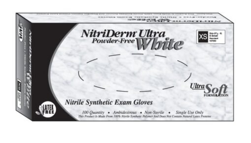 NitriDerm® Ultra White Nitrile Exam Glove