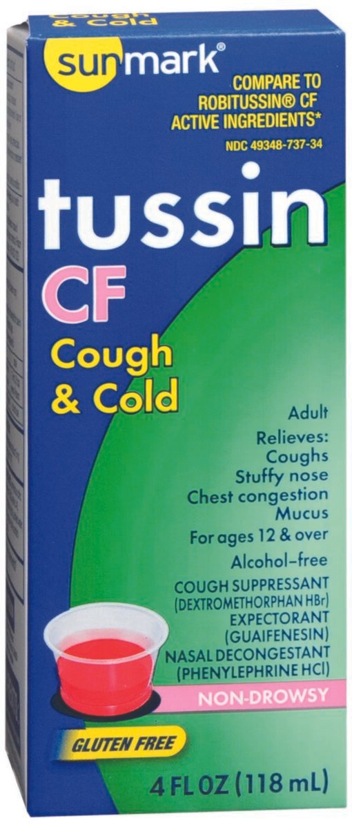 sunmark® Dextromethorphan HBr / Guaifenesin / Phenylephrine HCl Cold and Cough Relief